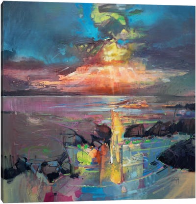 Harris Sky Canvas Art Print - Cloudy Sunset Art