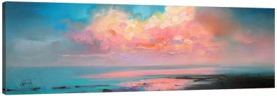 Atlantic Cumulus Canvas Art Print - 3-Piece Panoramic Art