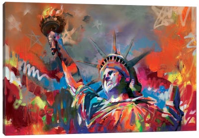 Statue of Liberty Canvas Art Print - New York Art