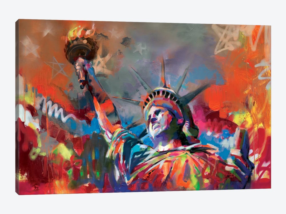 Statue of Liberty by Scott Naismith 1-piece Canvas Print