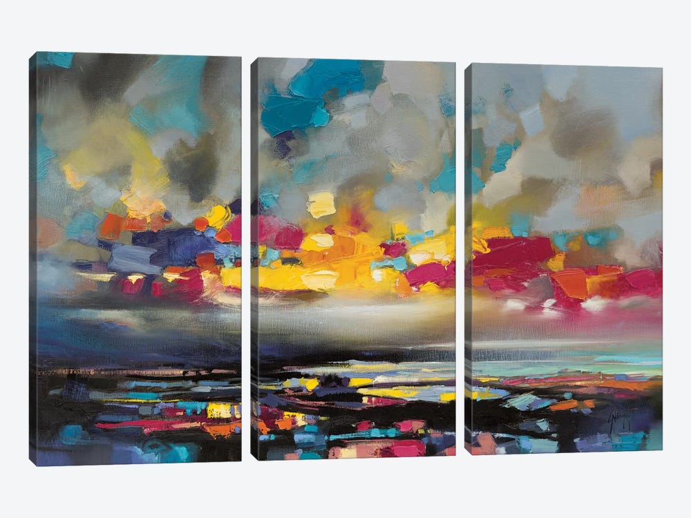 Particles II by Scott Naismith 3-piece Canvas Artwork