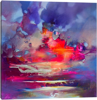 Energy Transfer Canvas Art Print - Purple Art