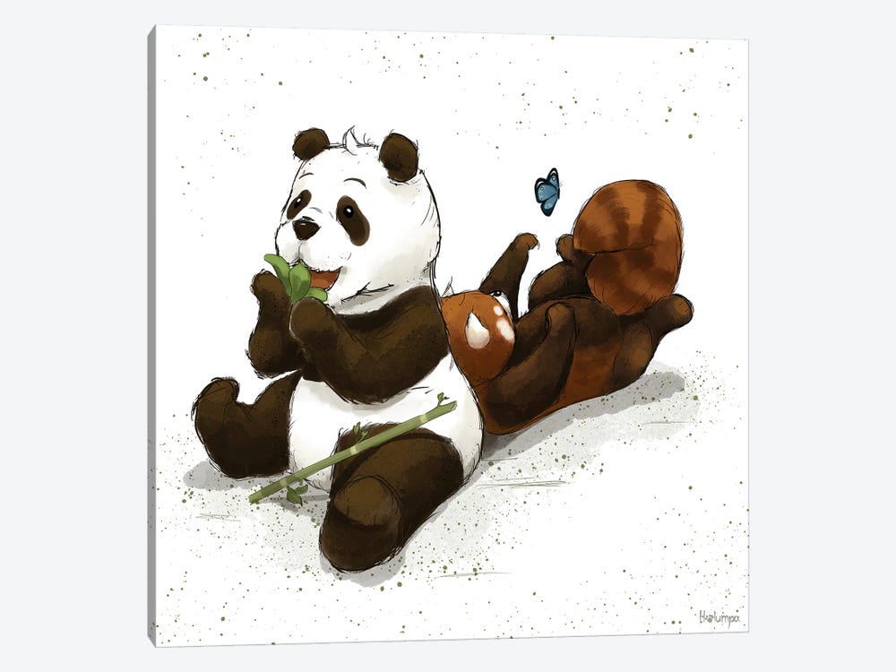 Pandafriends by Holumpa 1-piece Art Print