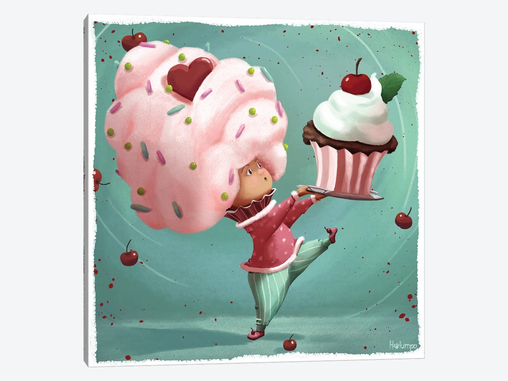 Cupcake Bakery by Holumpa 1-piece Canvas Artwork