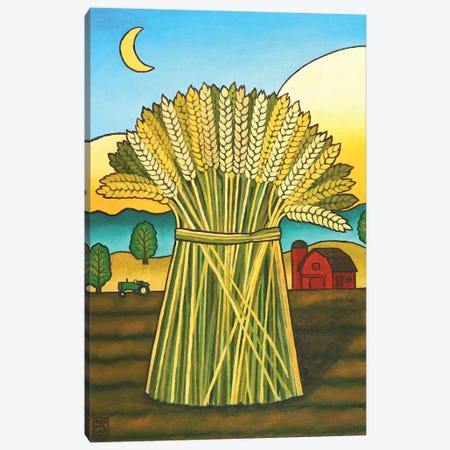 Ward's Wheat Canvas Print #SNM104} by Stacey Neumiller Canvas Art