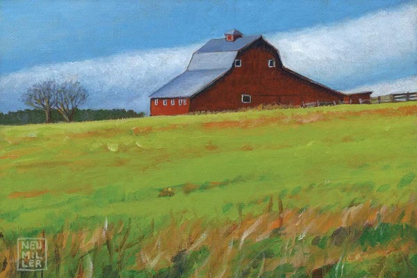 Stacey Neumiller: Whidbey Barn II by Stacey Neumiller
