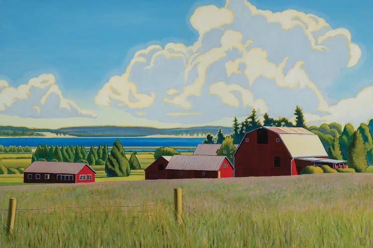 Coupeville Farmstead by Stacey Neumiller wall art