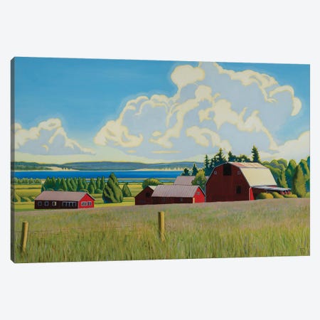 Coupeville Farmstead Canvas Print #SNM113} by Stacey Neumiller Canvas Art
