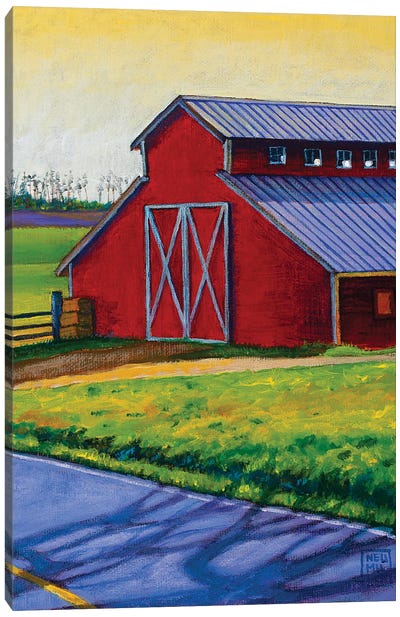 Whidbey Barn Canvas Art Print - Stacey Neumiller
