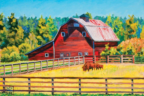 Stacey Neumiller: Buffalo Barn by Stacey Neumiller