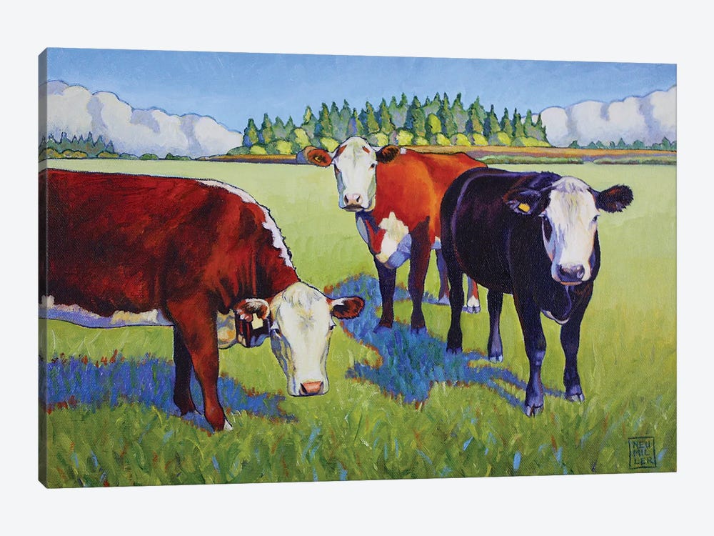 Bovine Buddies by Stacey Neumiller 1-piece Canvas Wall Art