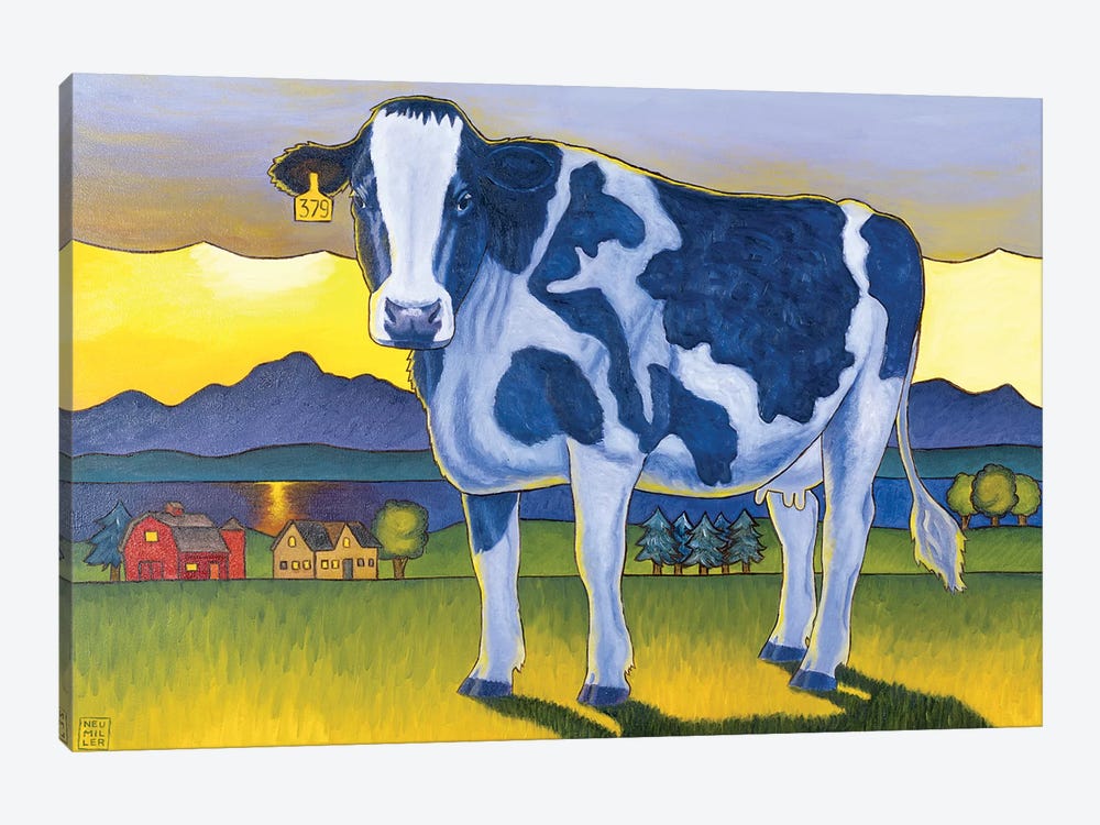 Bovine Whidbey by Stacey Neumiller 1-piece Art Print