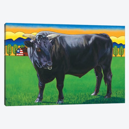 Bull Market Canvas Print #SNM14} by Stacey Neumiller Canvas Print