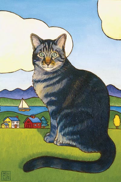 Coupeville Cat by Stacey Neumiller art print