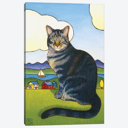 Coupeville Cat Canvas Print #SNM18} by Stacey Neumiller Canvas Art