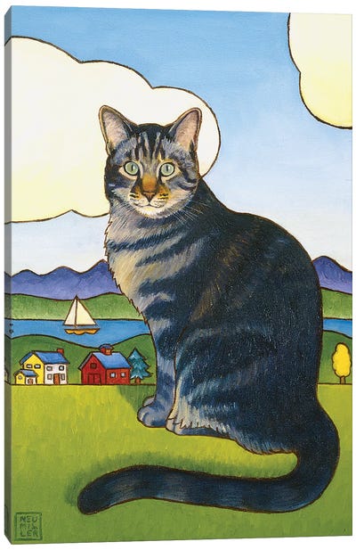 Coupeville Cat Canvas Art Print - Stacey Neumiller