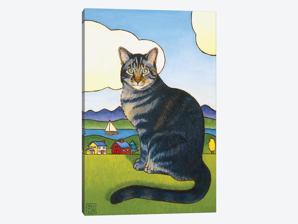 Coupeville Cat by Stacey Neumiller 1-piece Canvas Art Print