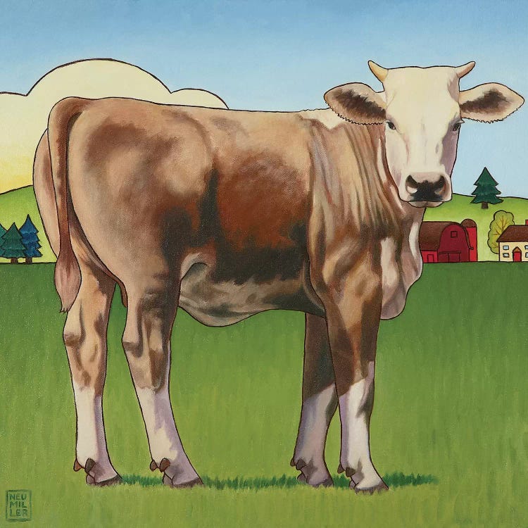 Cow Girl by Stacey Neumiller wall art
