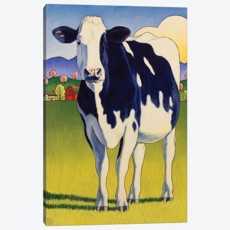A Good Lookin Cow Canvas Print #SNM1} by Stacey Neumiller Canvas Print