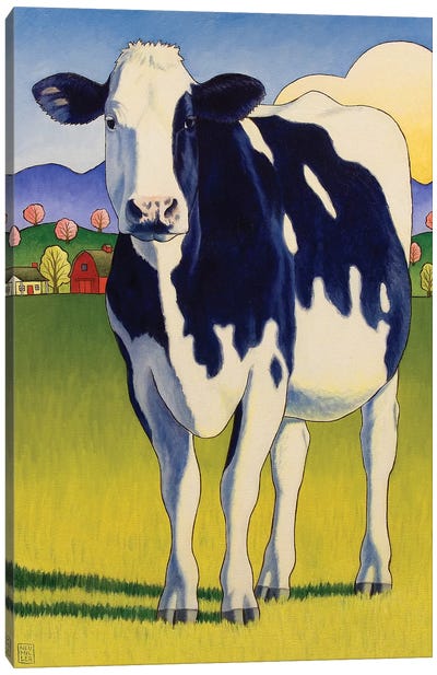 A Good Lookin Cow Canvas Art Print - Stacey Neumiller