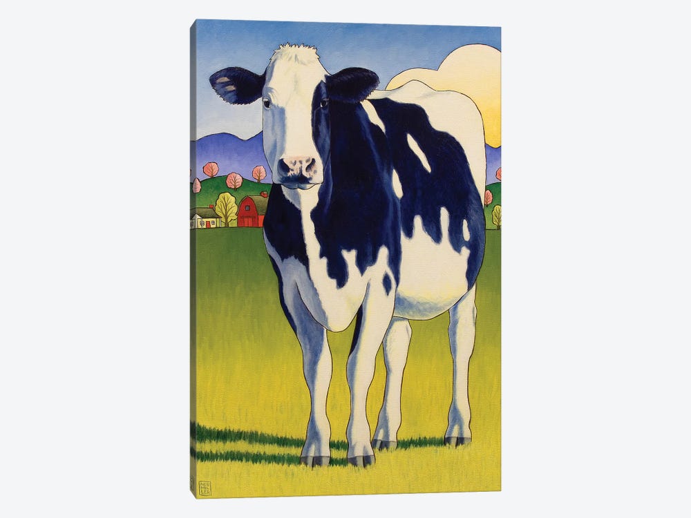 A Good Lookin Cow by Stacey Neumiller 1-piece Canvas Art