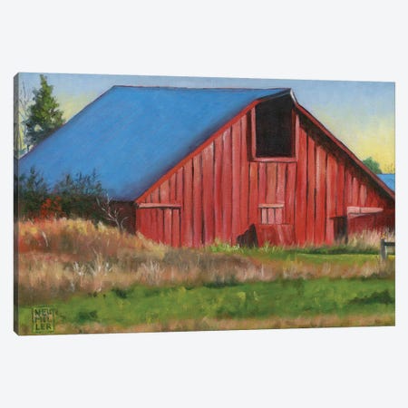 Darst Barn Canvas Print #SNM26} by Stacey Neumiller Canvas Artwork