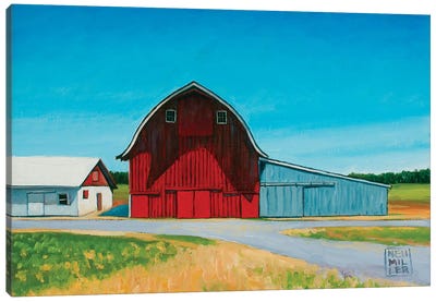 Across From The Drive-In Canvas Art Print - Stacey Neumiller