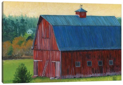 Henry Strong Barn Canvas Art Print - Farm Art