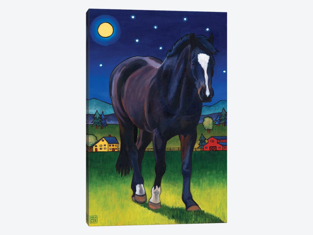 Midnight Horse by Stacey Neumiller 1-piece Canvas Print