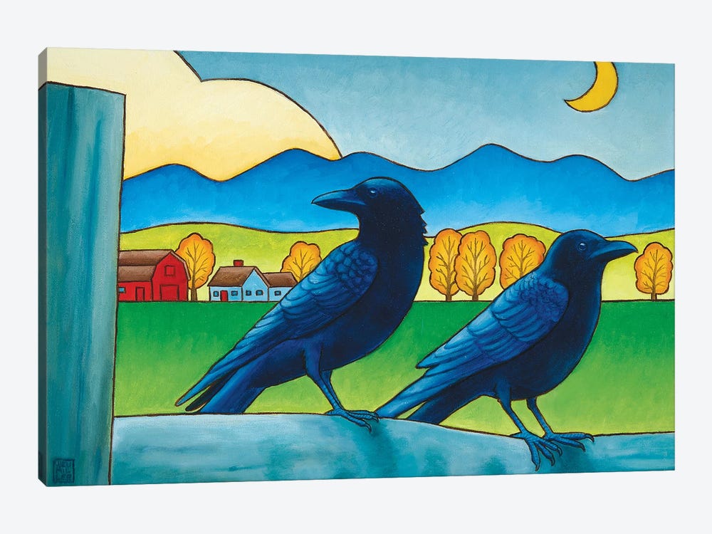 Moe And Joe Crow by Stacey Neumiller 1-piece Art Print