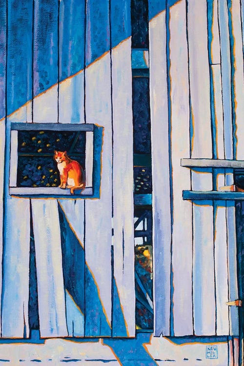 Barn Cat by Stacey Neumiller wall art