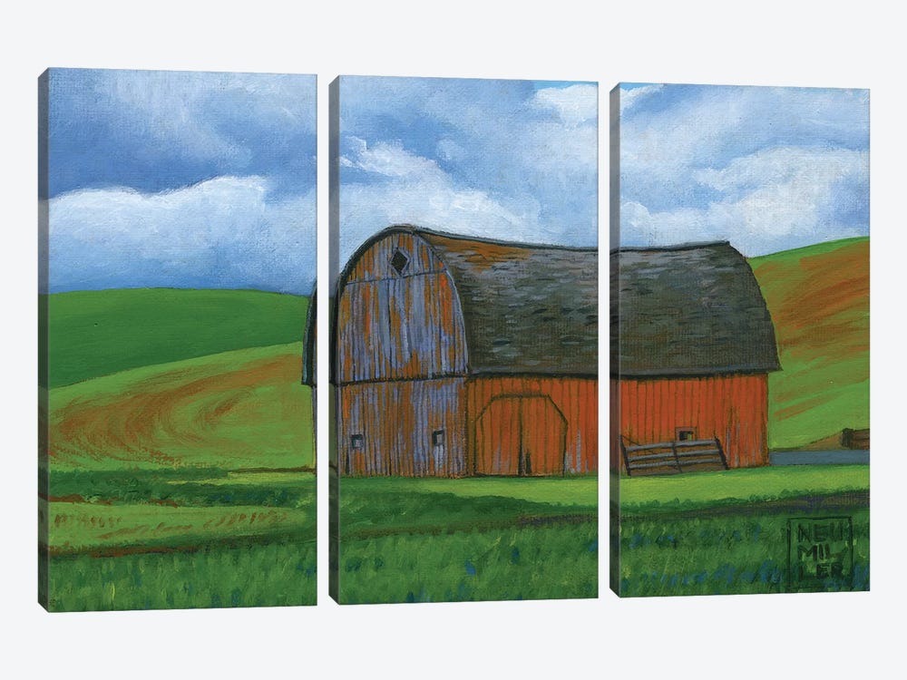 Palouse Barn I by Stacey Neumiller 3-piece Canvas Art