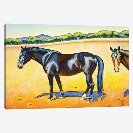 Pasture Pals II Canvas Print #SNM62} by Stacey Neumiller Art Print