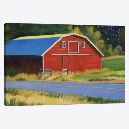 Sherman Squash Barn Canvas Print #SNM79} by Stacey Neumiller Canvas Art