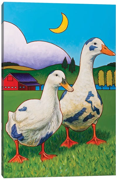 Betsy And Walter Canvas Art Print - Goose Art