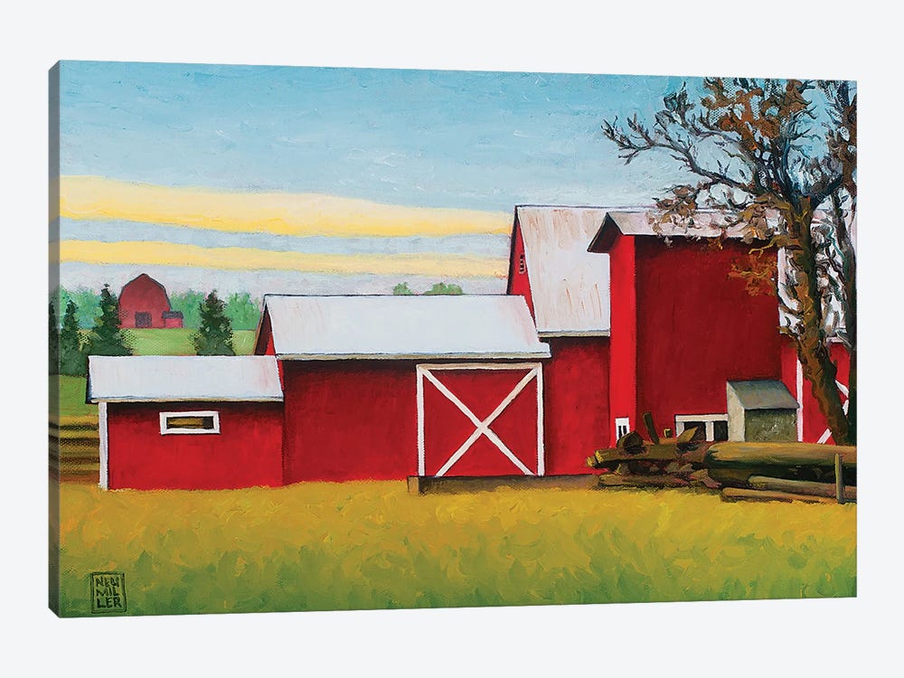 Sherman Squash Farm by Stacey Neumiller 1-piece Canvas Artwork