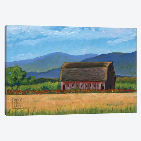 Skagit Valley Barn VII Canvas Print #SNM87} by Stacey Neumiller Canvas Art
