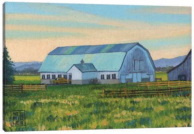 Skagit Valley Barn X Canvas Art Print - Barns