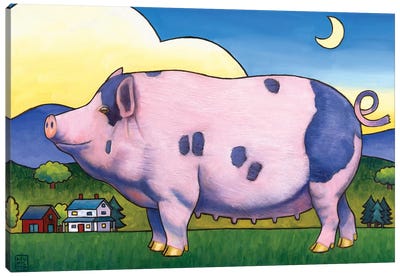 Small Pig Canvas Art Print