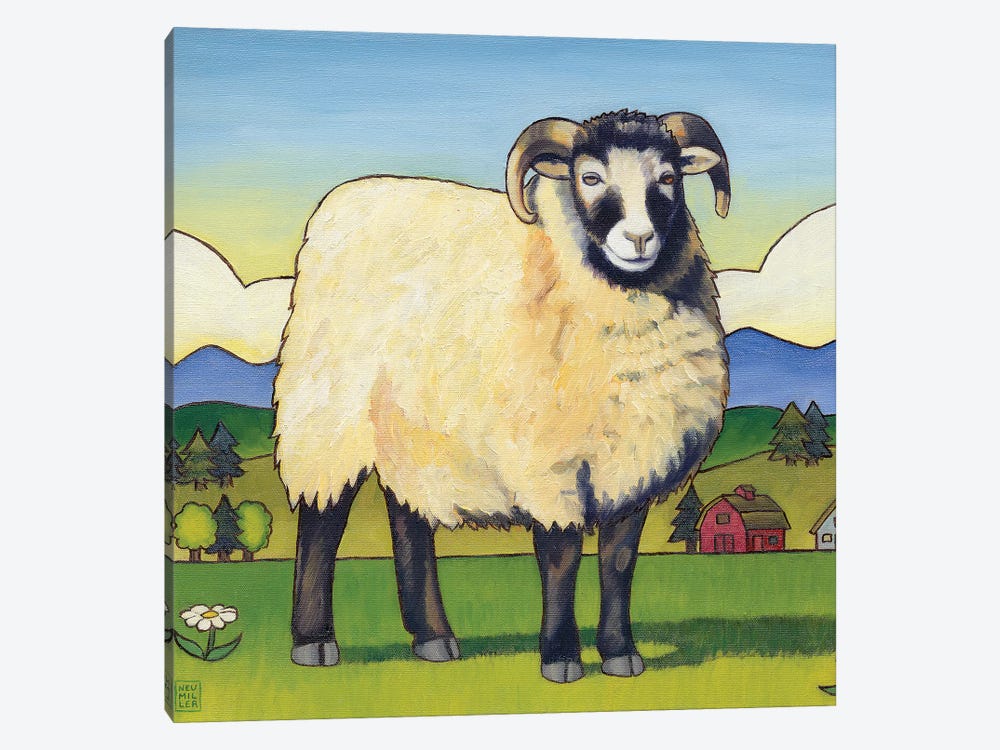 Tara's Sheep by Stacey Neumiller 1-piece Canvas Wall Art