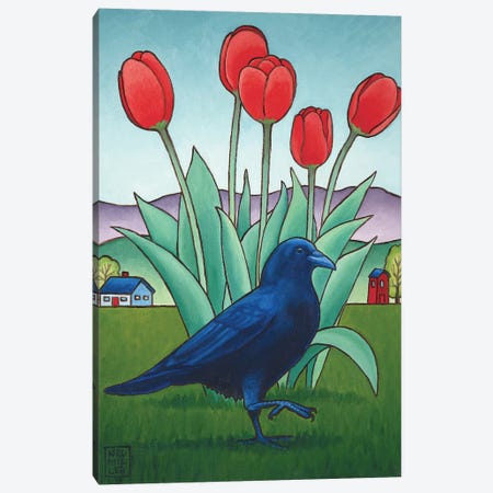 Tip-Toe Through The Tulips Canvas Print #SNM99} by Stacey Neumiller Canvas Artwork