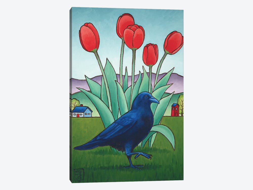 Tip-Toe Through The Tulips by Stacey Neumiller 1-piece Canvas Art