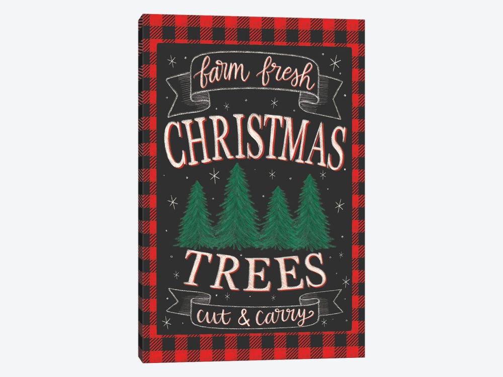 Farmhouse Christmas Trees by Taylor Shannon 1-piece Canvas Print