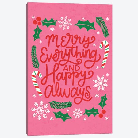 Merry Everything Canvas Print #SNN19} by Taylor Shannon Canvas Print
