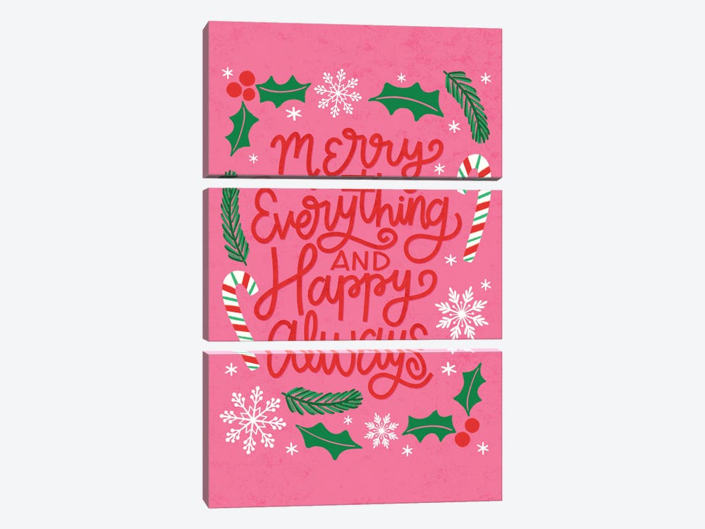 Merry Everything by Taylor Shannon 3-piece Canvas Artwork