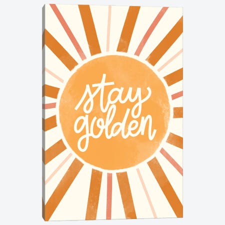Stay Golden Canvas Print #SNN26} by Taylor Shannon Canvas Art Print