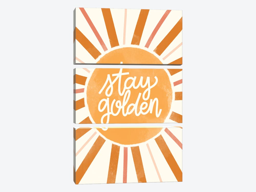 Stay Golden by Taylor Shannon 3-piece Canvas Art