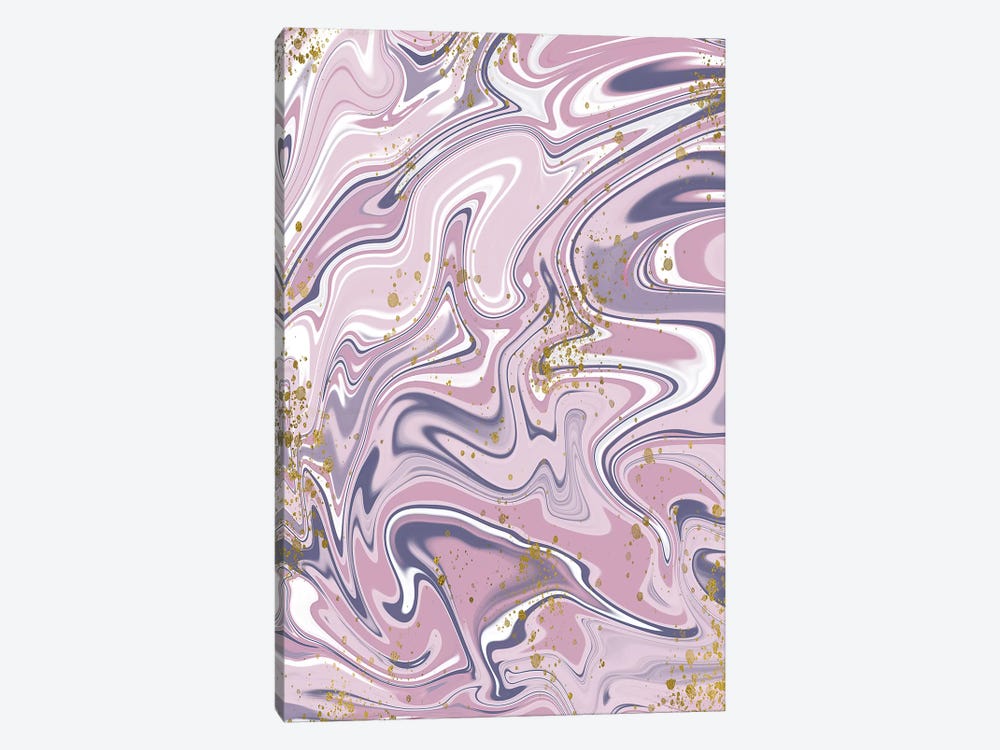 Gold Foil Purple Marble II by Taylor Shannon 1-piece Canvas Wall Art