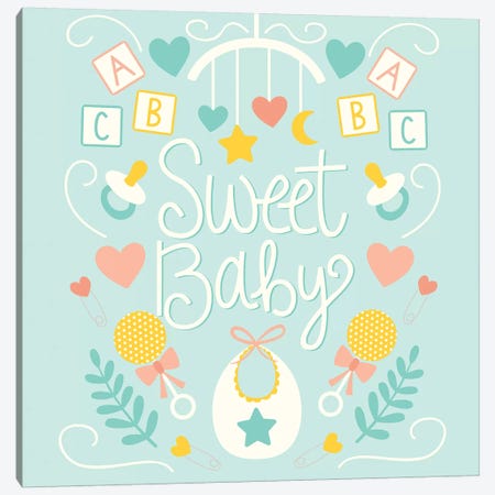 Sweet Baby Canvas Print #SNN3} by Taylor Shannon Canvas Artwork
