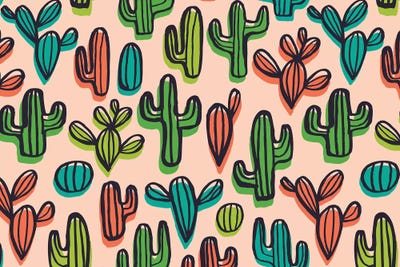 Cute Cacti I by Taylor Shannon canvas print